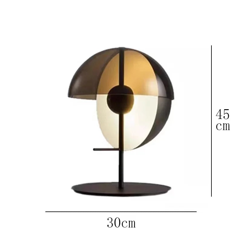 Luminaria de Mesa Avmaela - Vidro Texturizado - home office escultural