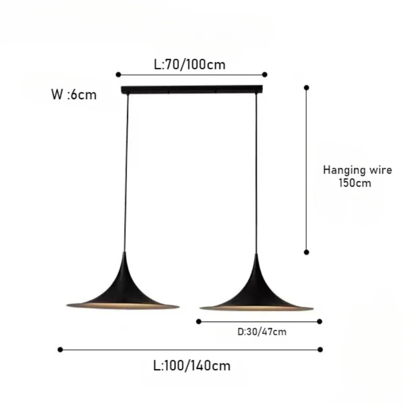Pendente UFO Estilo Francês Minimalista