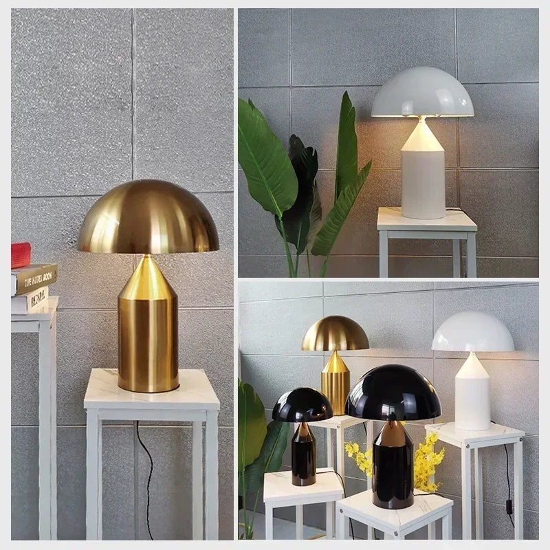 Luminária de Mesa Cogumelo LED Nórdica Proteção Visual