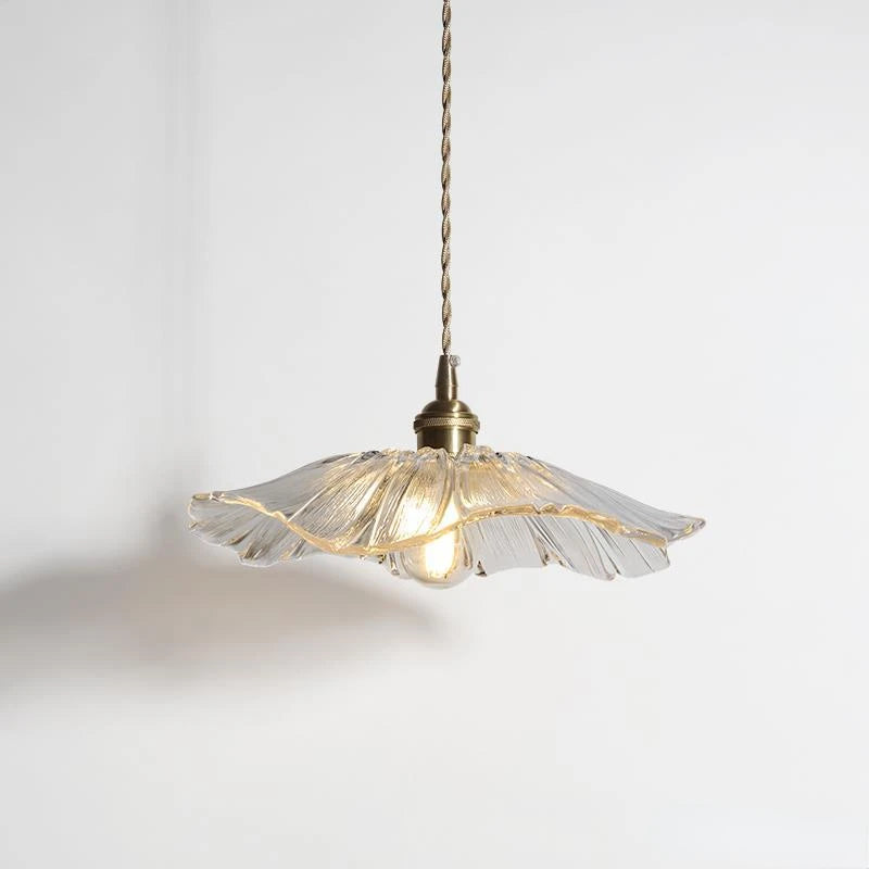 Pendente de Vidro Floral — Luminária Decorativa para Sala
