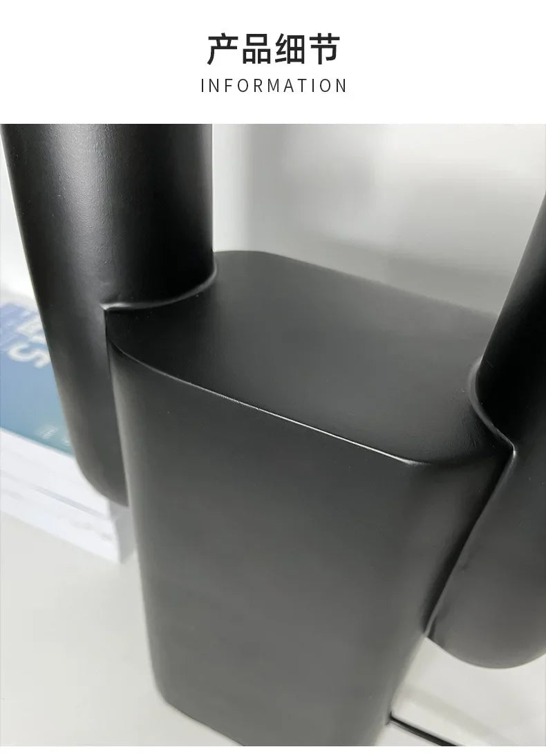 Luminária de Mesa Pós-Moderna LED Resina Dupla Esfera – Luxo Nórdico