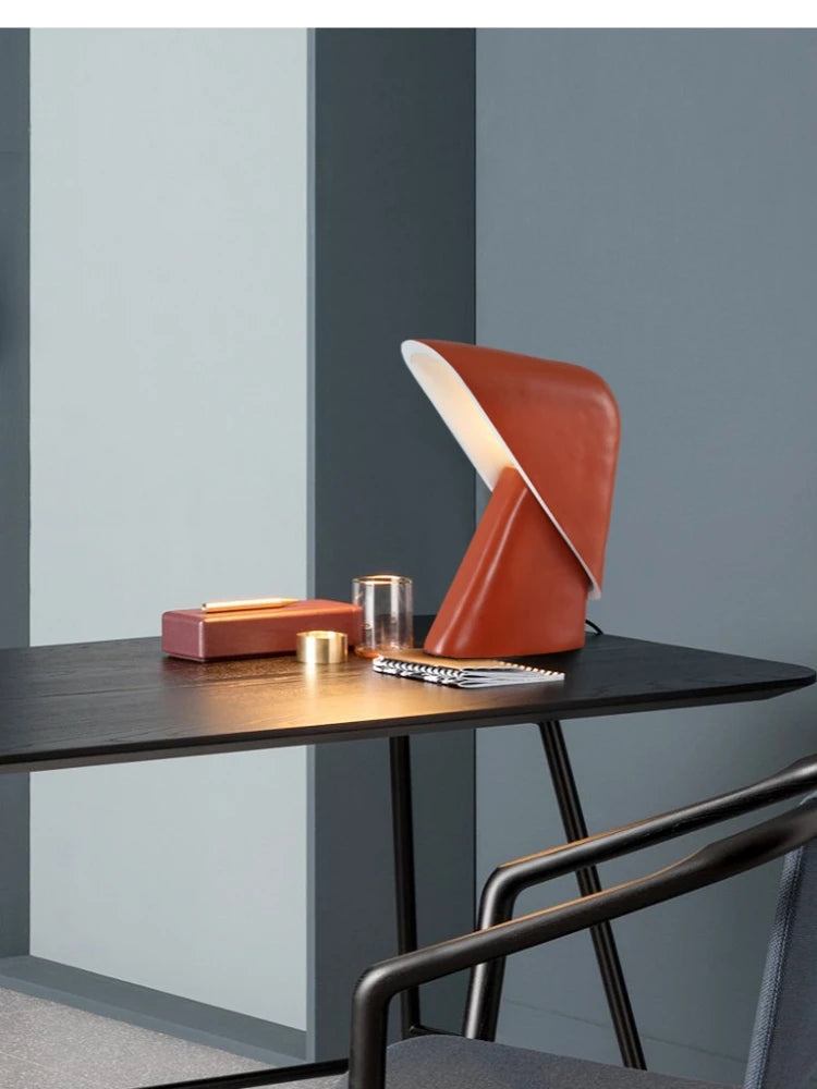 Luminária de Mesa Resina LED Minimalista Designer – Quarto, Sala e Estudo