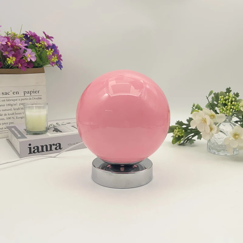 Luminária de Mesa Vidro Estilo Murano USB – 3 Temperaturas de Cor