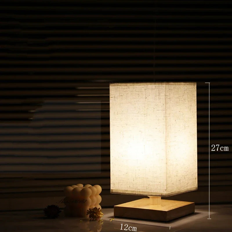 Luminaria de Mesa Avtaia - Madeira Nogueira - home office oriental