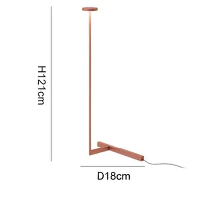 Luminária de Chão Minimalista LED Designer – Para Canto de Sala e Quarto
