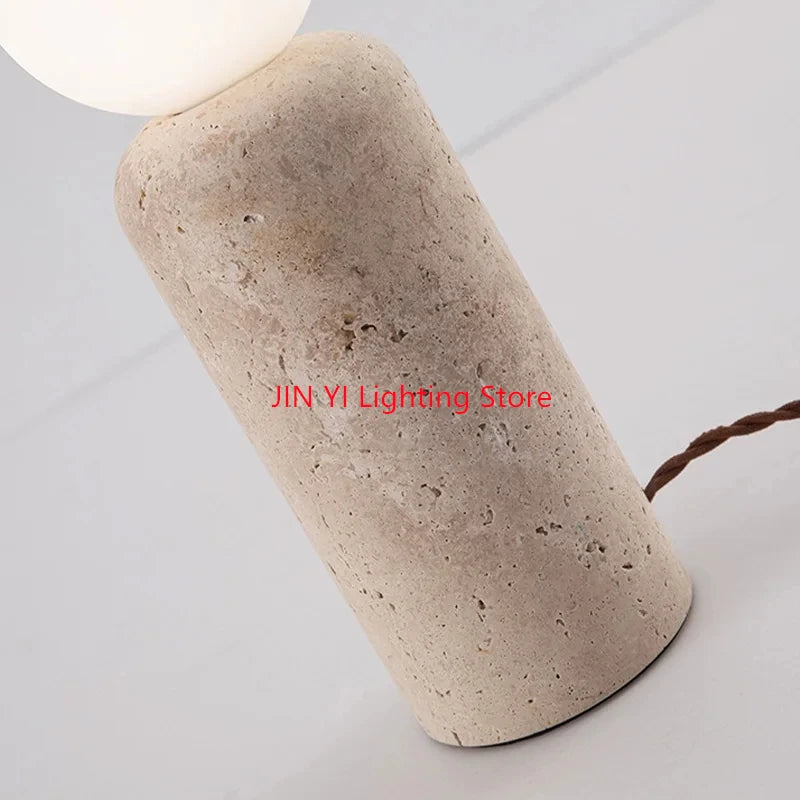 Luminária de Mesa Pedra Retrô Criativa – Decoração para Quarto e Sala