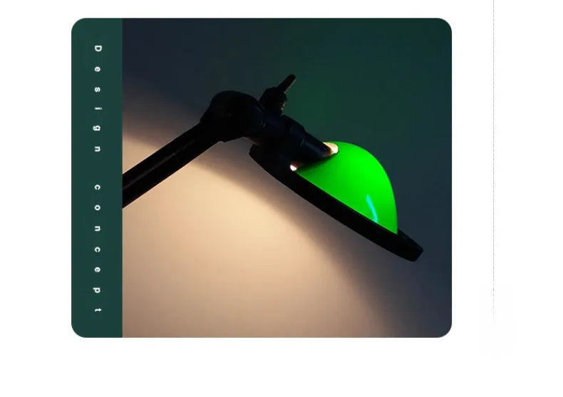 Luminária de Mesa Industrial Braço Articulado Vidro e Alumínio G4 LED