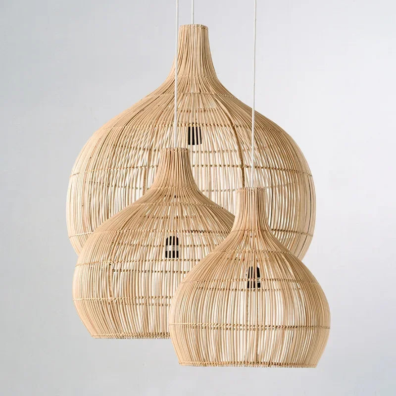 Pendente Ellea - Rattan Natural - hall boho natural