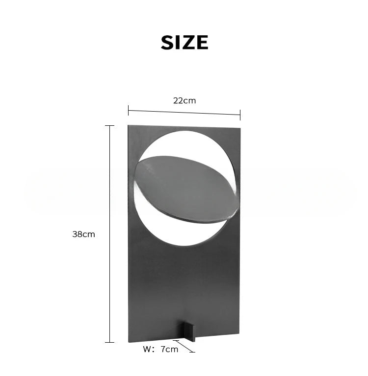 Luminária de Mesa Pôr do Sol Minimalista – Atmosfera de Luxo para Quarto