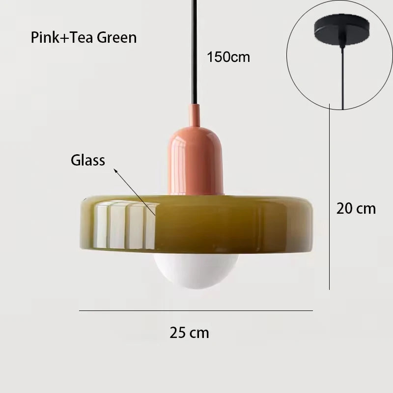 Pendente de Vidro Decorativo para Sala, Cozinha, Ilha e Quarto