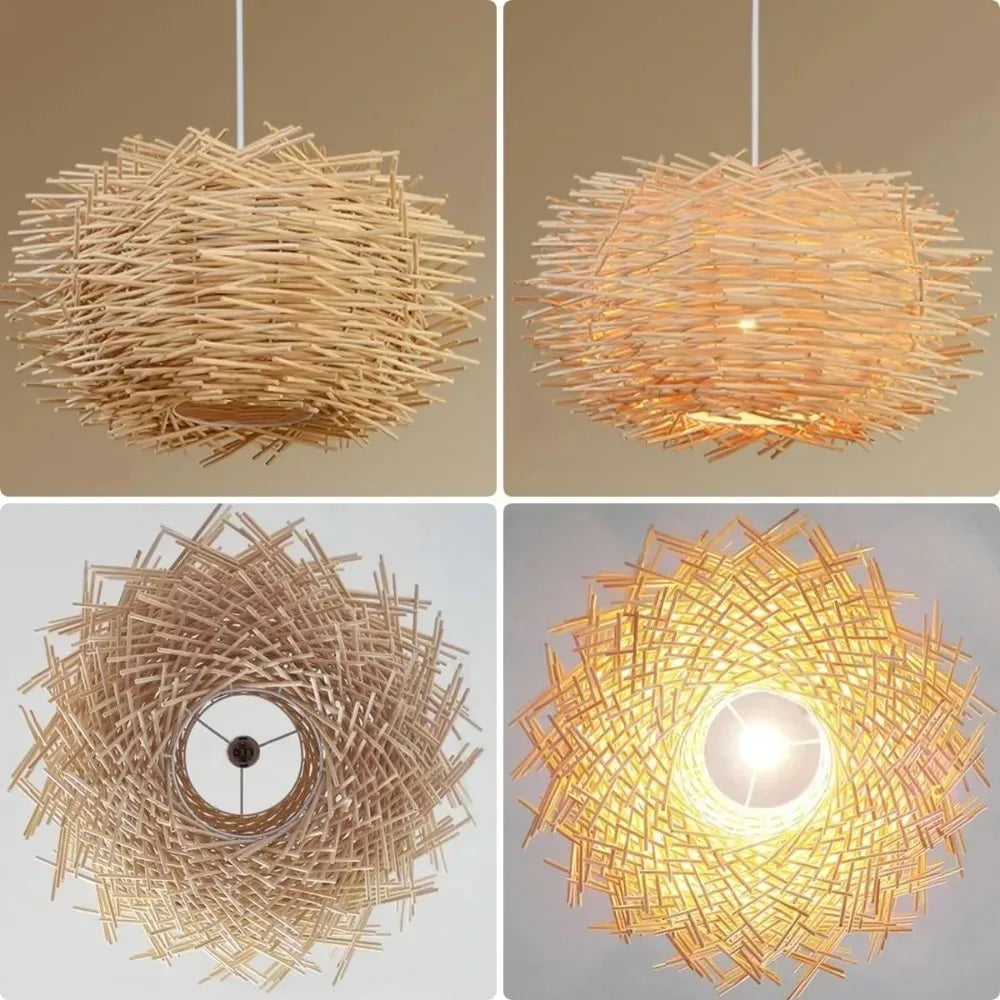 Pendente Artesanal Ninho de Pássaro 30cm