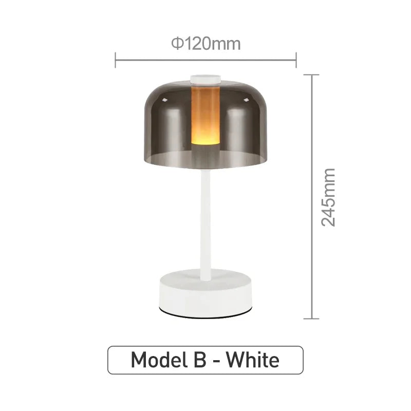 Luminaria de Mesa Avcaela - Acabamento Natural - home office atemporal