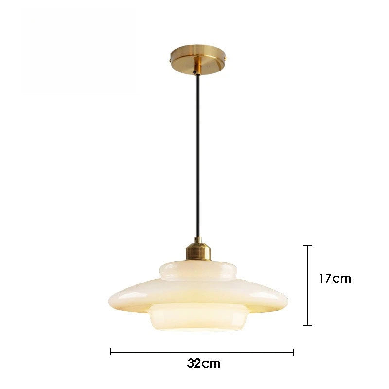 Pendente Decorativo LED E27 em Vidro Leitoso Nórdico