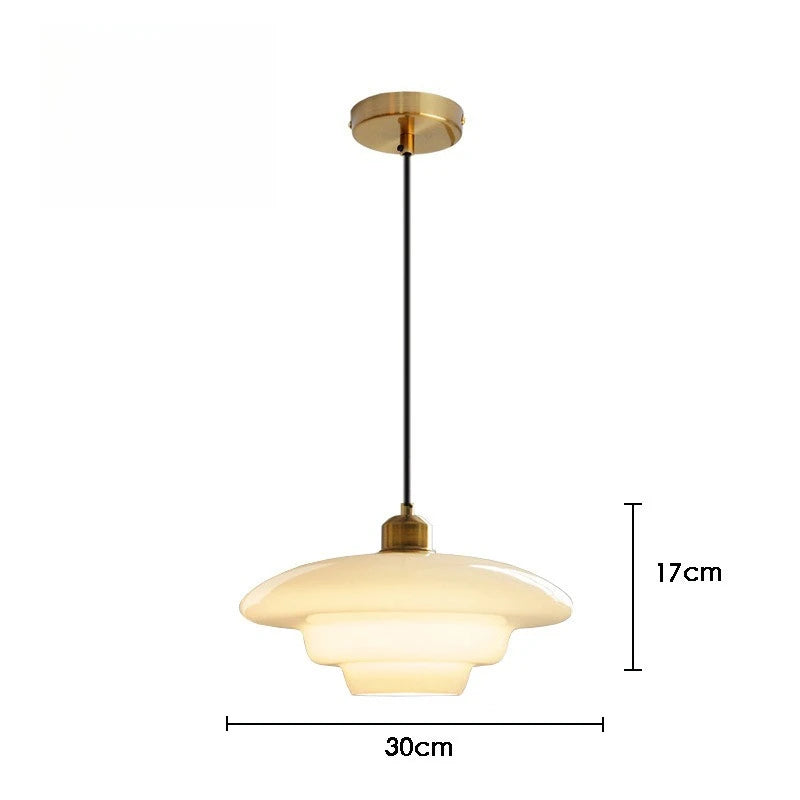Pendente Decorativo LED E27 em Vidro Leitoso Nórdico