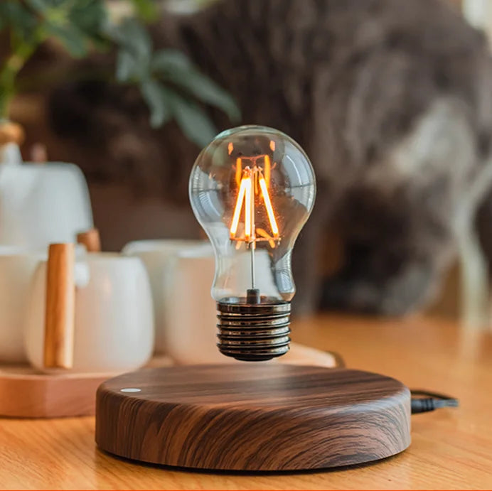 Luminária com Levitação Magnética – Bulbo Flutuante LED para Decoração