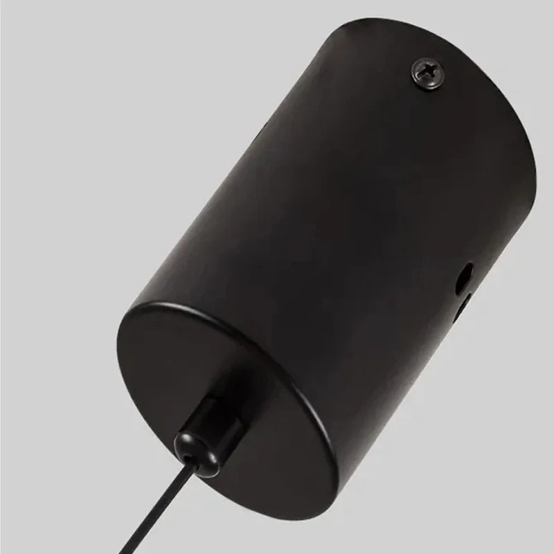 Pendente LED Minimalista em Alumínio Preto