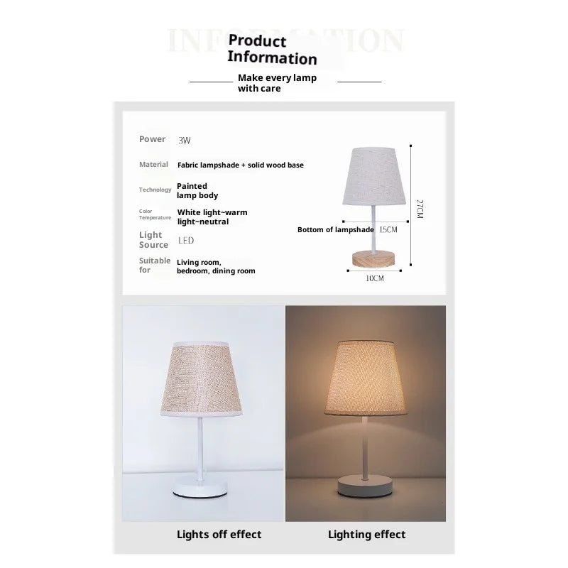 Luminária Madeira USB Quarto Quarto LED Decorativa