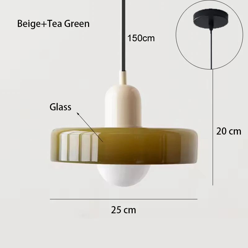 Pendente de Vidro Decorativo para Sala, Cozinha, Ilha e Quarto