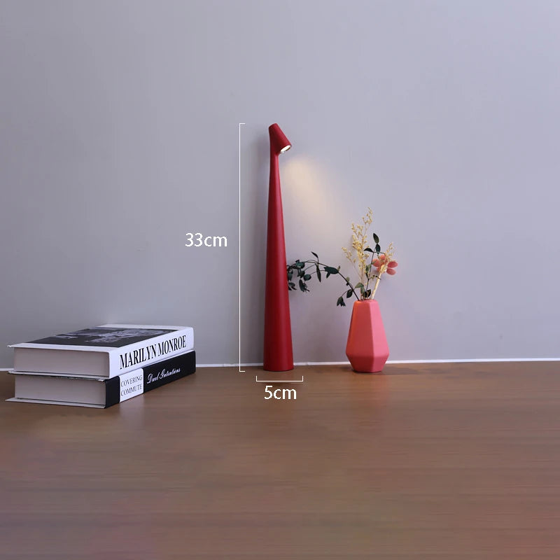 Luminária de Mesa LED Touch USB Minimalista – Atmosfera para Cabeceira