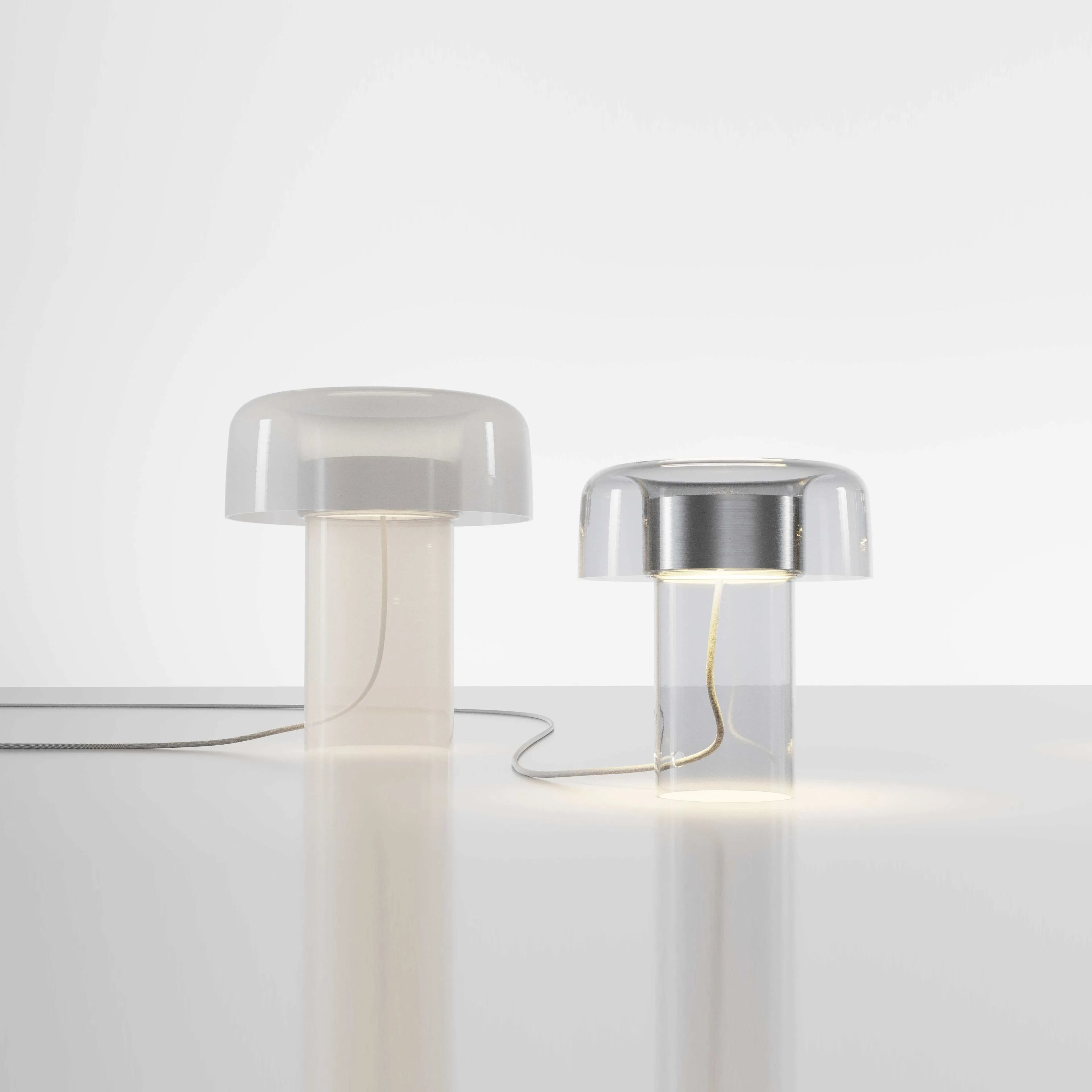 Luminária Vidro Minimalista Nórdica LED Mesa Sala Quarto