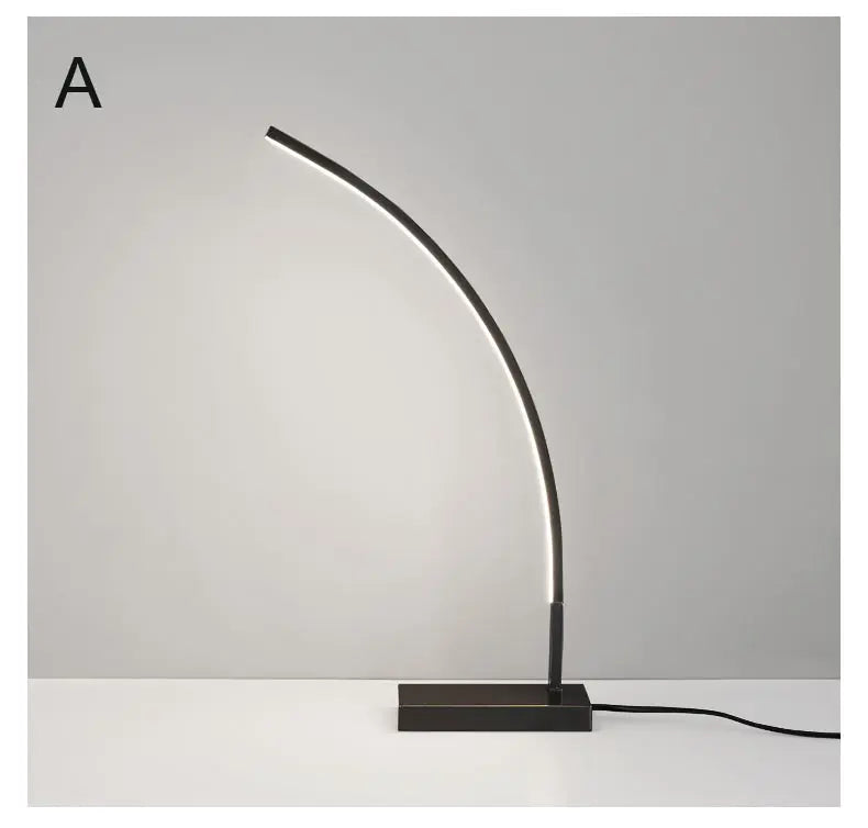 Luminária de Mesa Cobre Real com Cúpula Tecido LED – Quarto e Sala