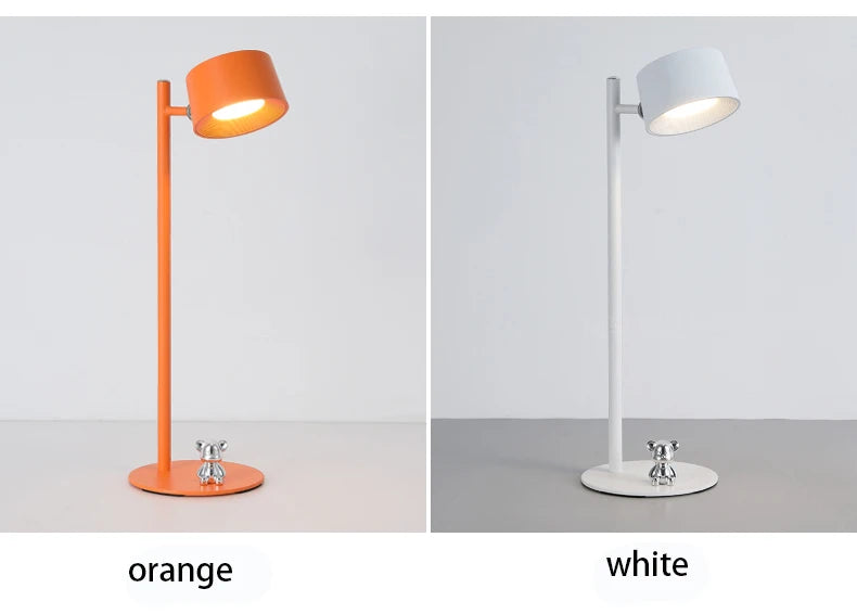 Luminária de Mesa Magnética Recarregável Giratória – Para Estudo e Parede