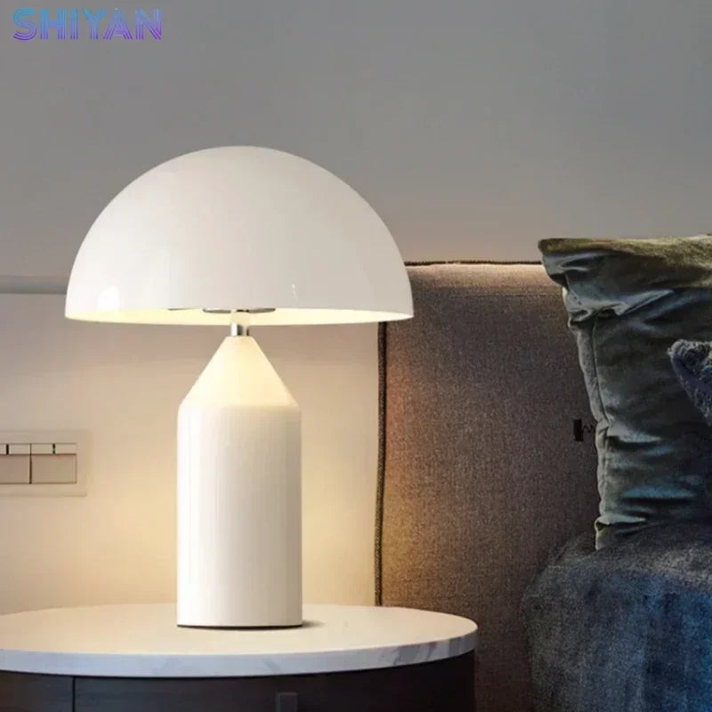 Luminária de Mesa Cogumelo LED Nórdica Proteção Visual