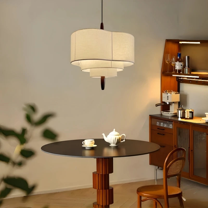 Pendente de Tecido Estilo Nórdico Romântico para Sala de Estar