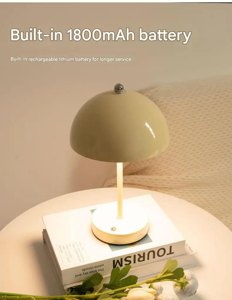 Luminária de Mesa Cogumelo Nórdica Ambient Cabeceira