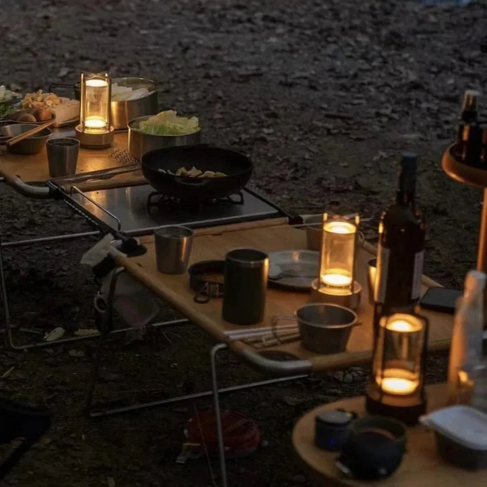 Luminária de Mesa Recarregável Sem Fio – Portátil para Restaurante e Bar