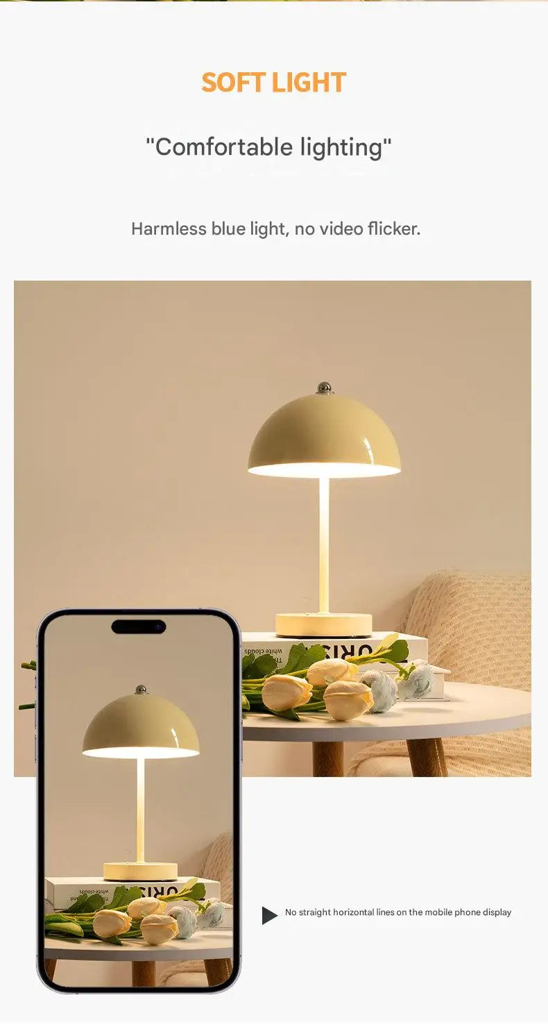 Luminária de Mesa Cogumelo Nórdica Ambient Cabeceira