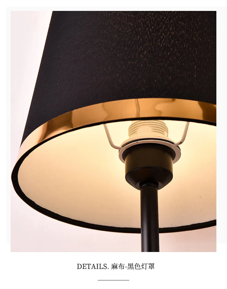 Luminária Retrô Europeia Cabeceira Botão Quarto Noturna
