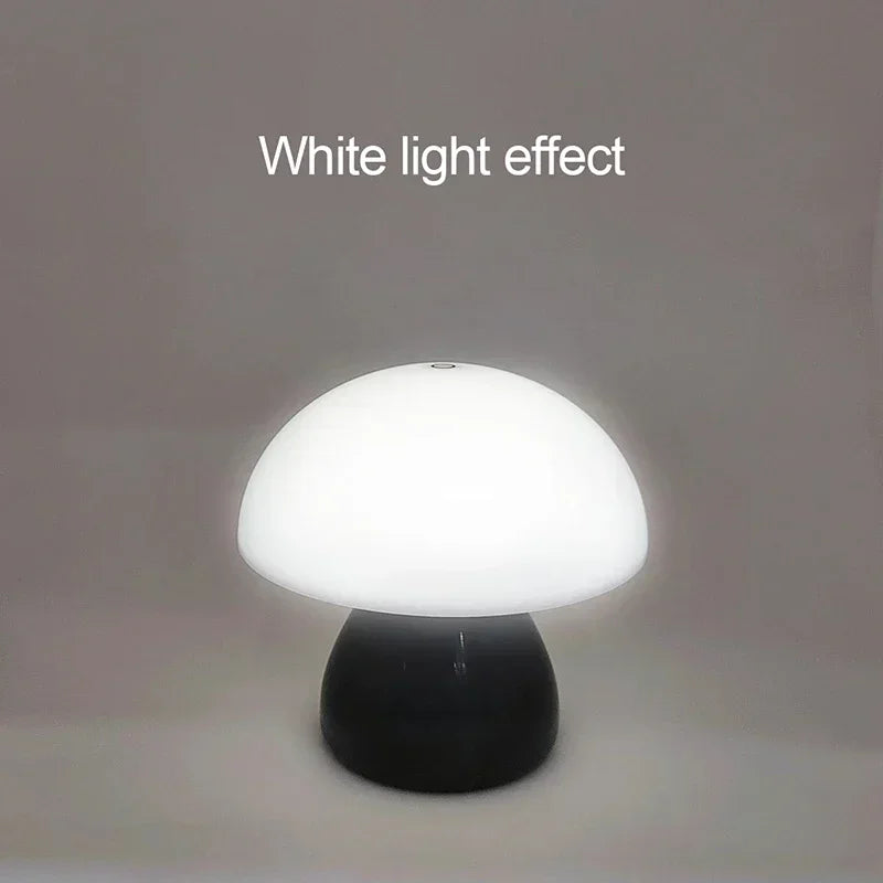 Luminária Cogumelo LED Touch Dimmer USB Recarregável