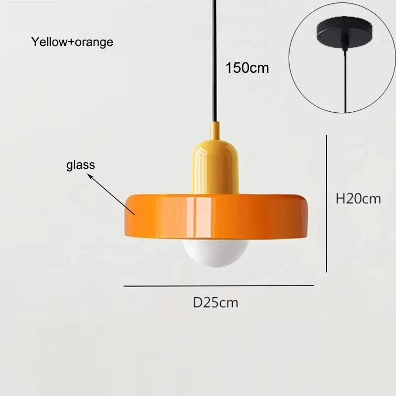 Pendente de Vidro Decorativo para Sala, Cozinha, Ilha e Quarto