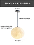Pendente Lua Nórdico LED E27