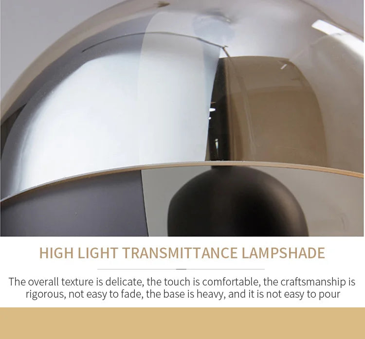 Luminaria de Mesa Avmaela - Vidro Texturizado - home office escultural