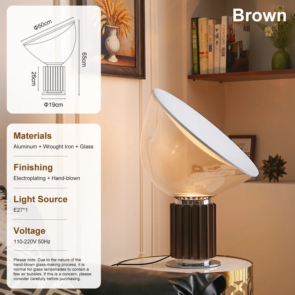 Luminária de Chão Taccia LED Italiana Moderna Sala Escritório