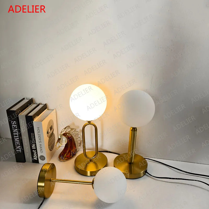 Luminaria de Mesa Arcaira - Vidro Texturizado - escritorio organico moderno