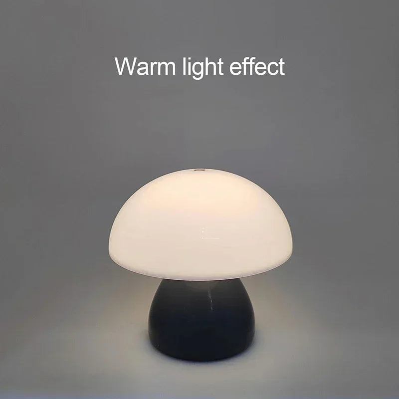 Luminária Cogumelo LED Touch Dimmer USB Recarregável