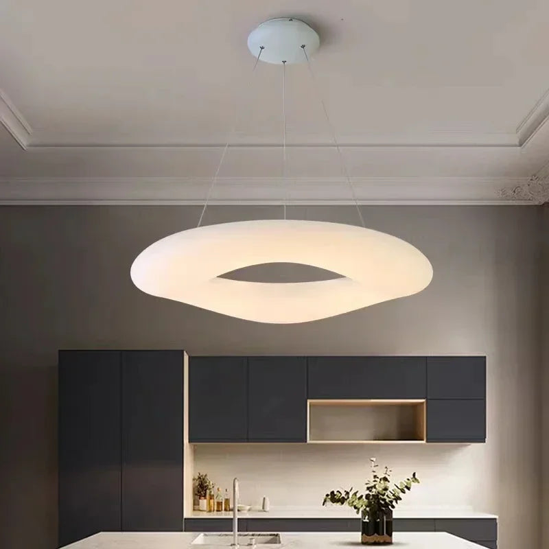 Lustre Circular Nórdico em Acrílico