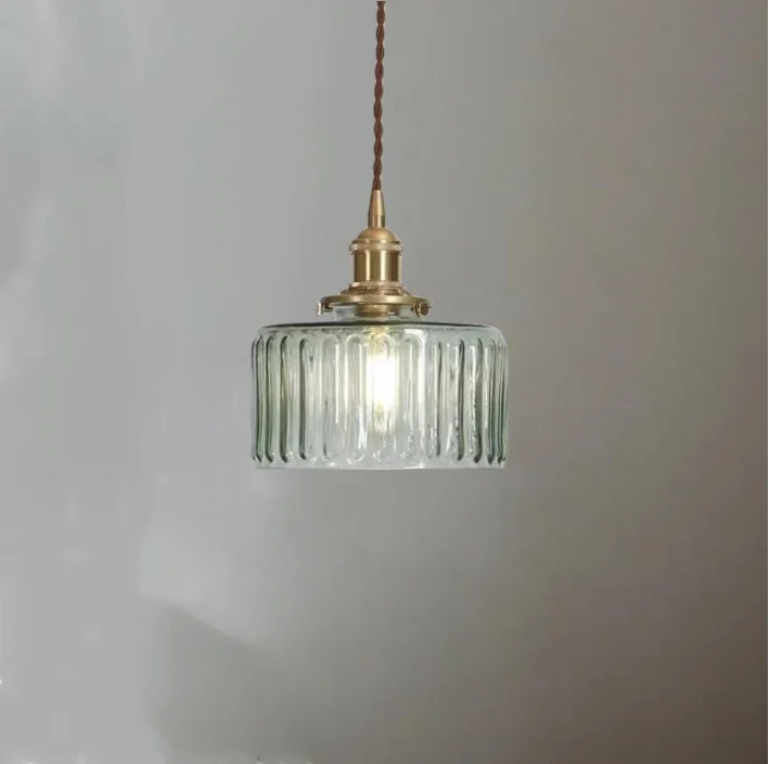 Pendente de Vidro Dourado Vintage LED