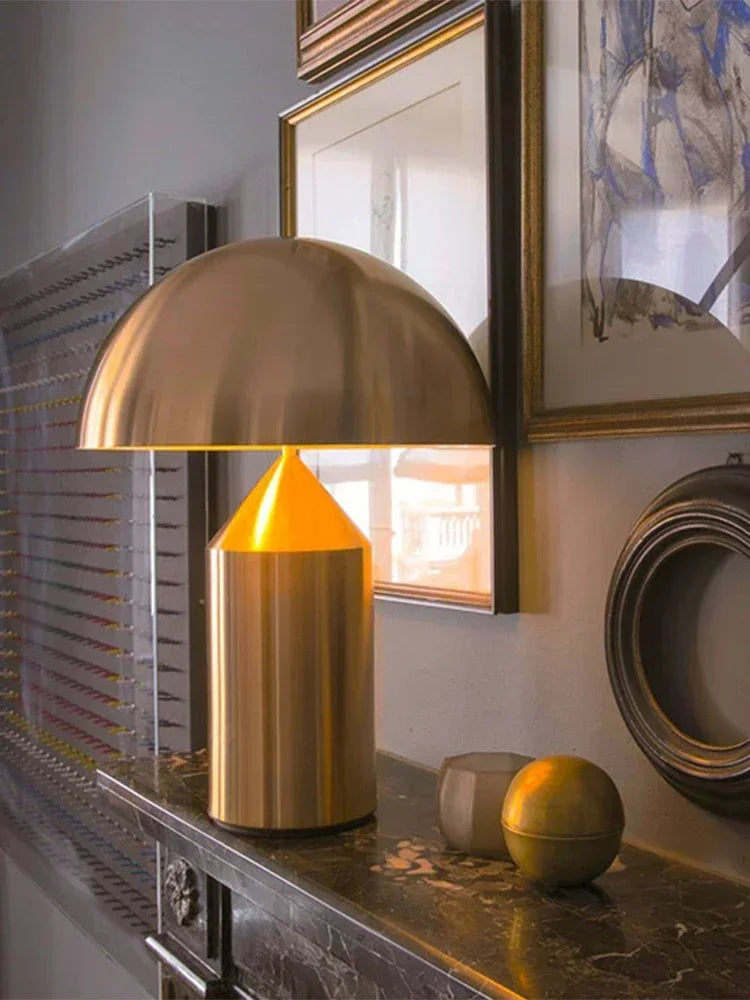 Luminária de Mesa Cogumelo LED Nórdica Proteção Visual