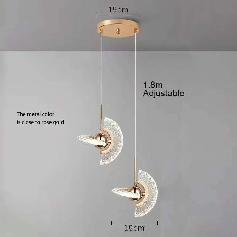 Pendente Elnae - Acabamento Natural - quarto escultural