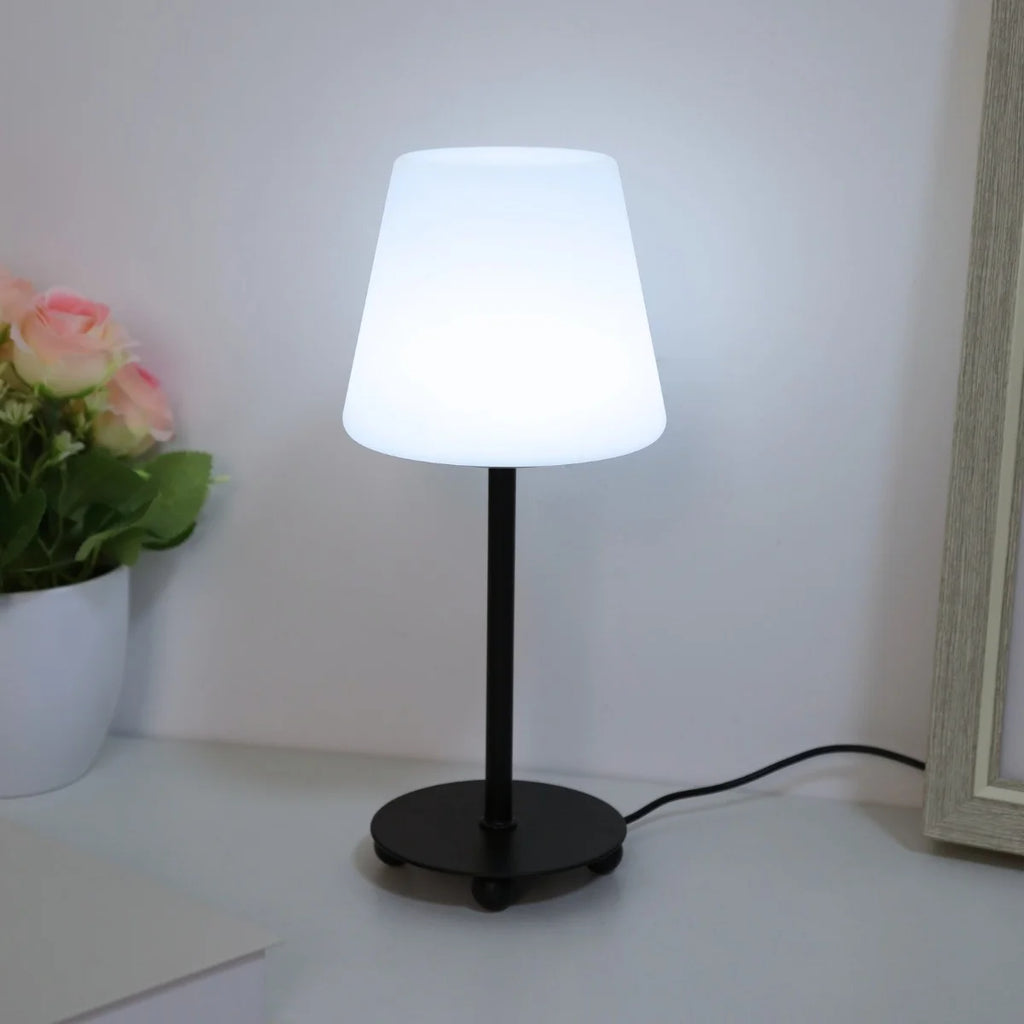 Luminária Cream LED USB 3 Cores Quarto Sala Escritório