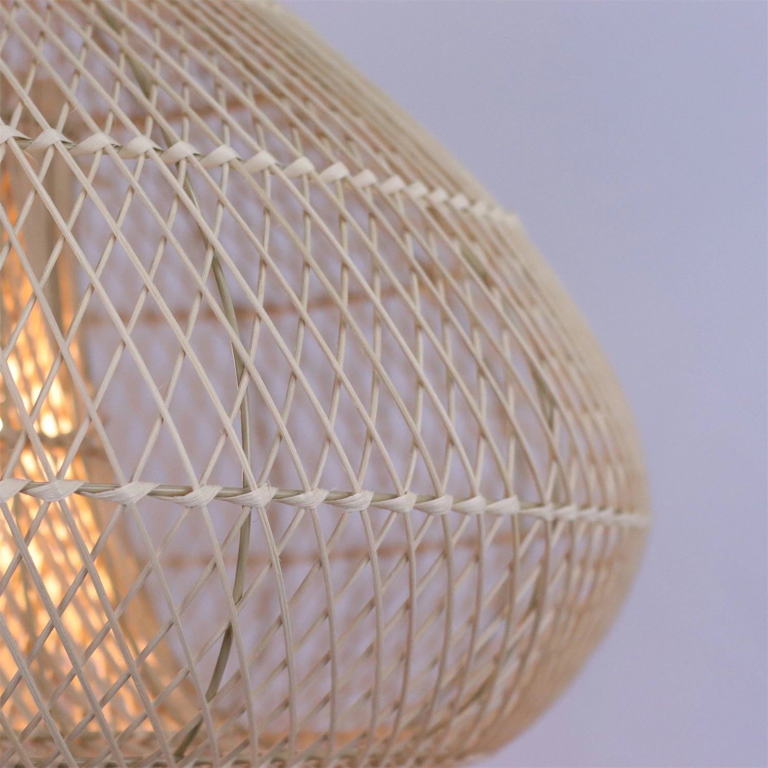 Pendente Cúpula em Rattan Trançado Natural