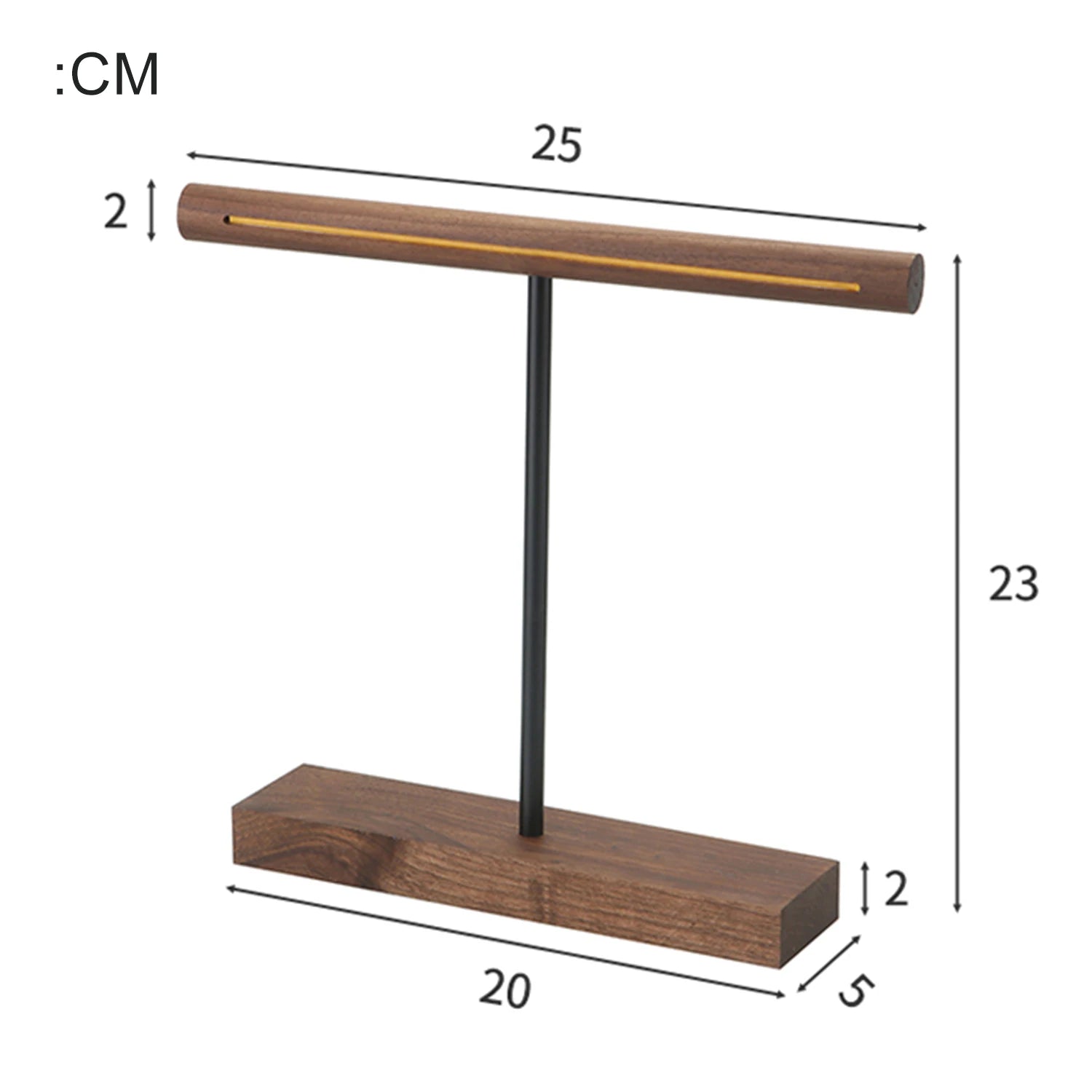 Luminária de Mesa Nogueira COB USB – Luz Ambiente para Quarto
