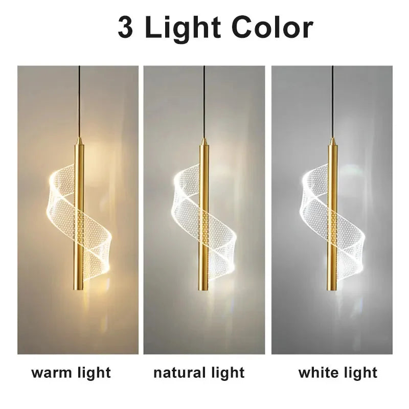 Pendente LED Moderno para Sala, Quarto e Bar