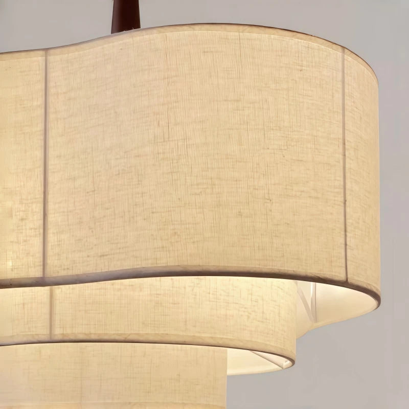 Pendente de Tecido Estilo Nórdico Romântico para Sala de Estar