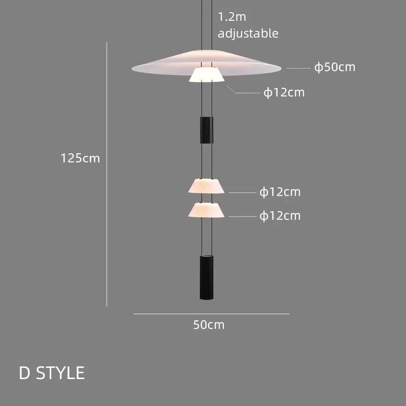 Lustre Circular Minimalista Moderno para Sala de Estar e Bar