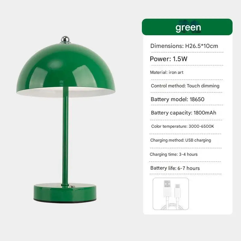 Luminária de Mesa Cogumelo Nórdica Ambient Cabeceira